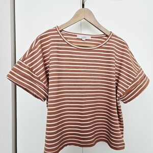 LOFT Women's Short Sleeve Striped Tee